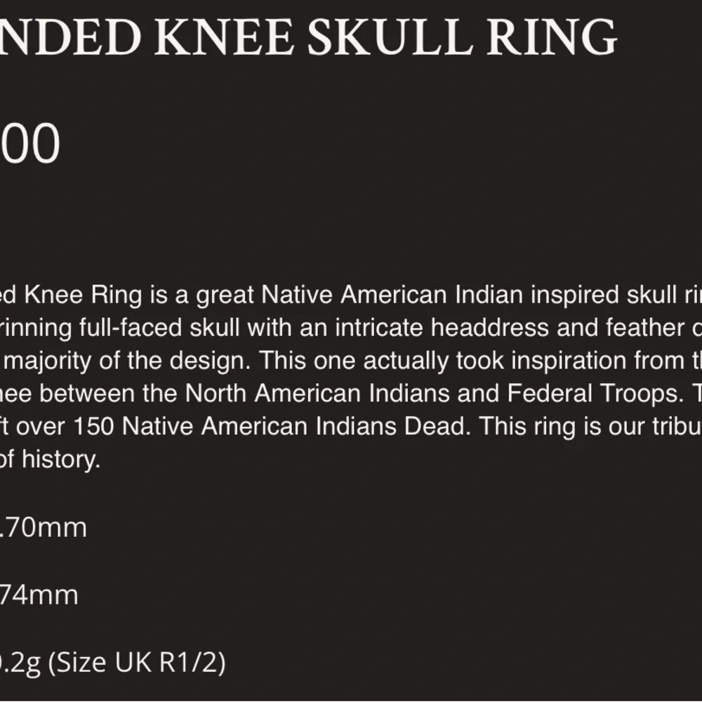 Crazy Pig Designs Ring - Wounded Knee - Picture 5 of 5